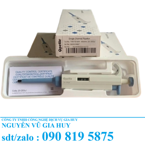 Bộ 5 Micropipet Tự Động 1 Kênh: Chuẩn Xác Từ 0.1µl Đến 1000µl Cho Lab
