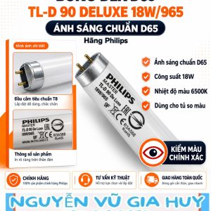 Bóng đèn D65 TL-D 90 De Luxe 18W/965 Philips – cho kiểm tra sơn
