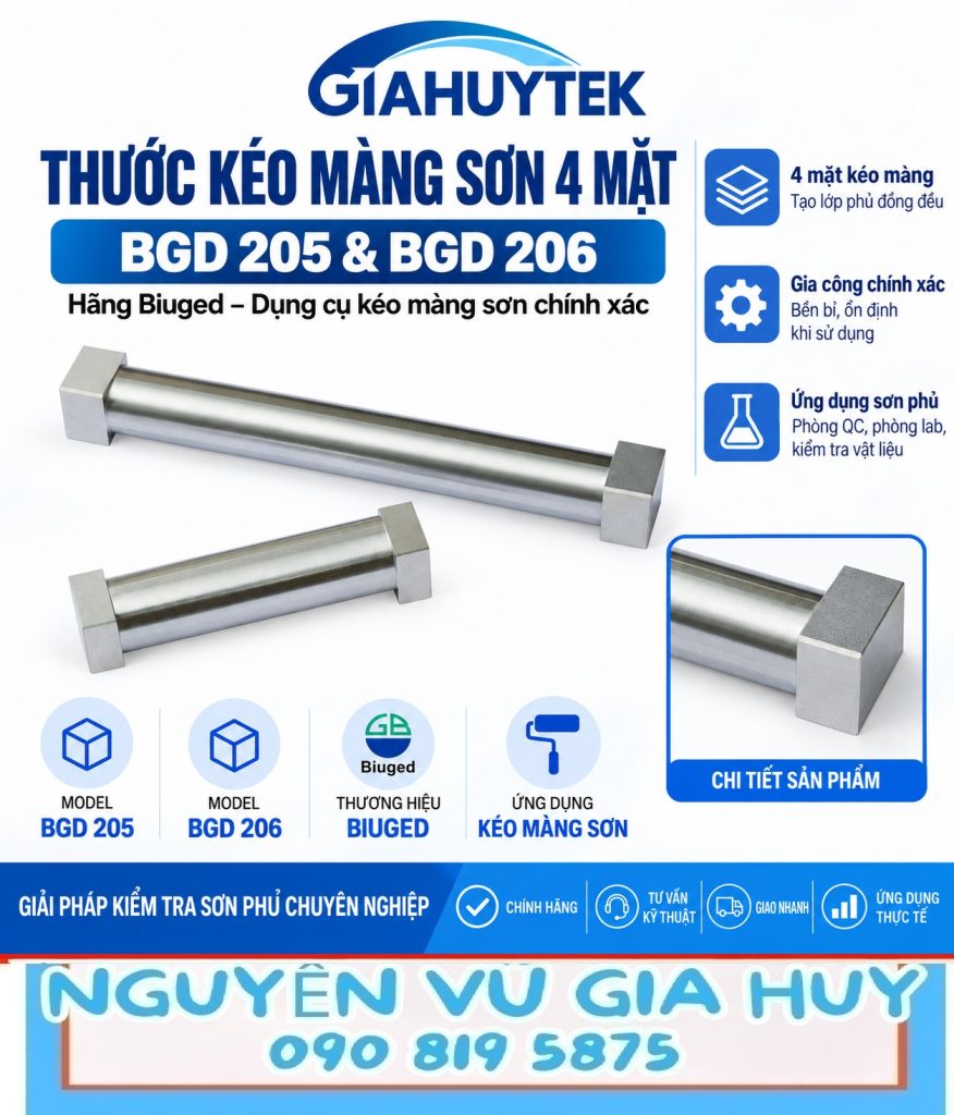 Thước kéo màng sơn 4 mặt Biuged BGD 205 và BGD 206